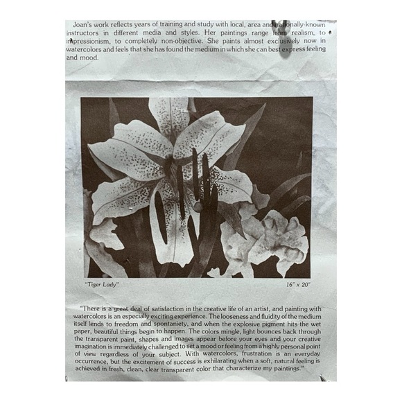 Joan Blackburn Original Framed And Matted Under Glass “Magnolias” - Picture 5 of 5